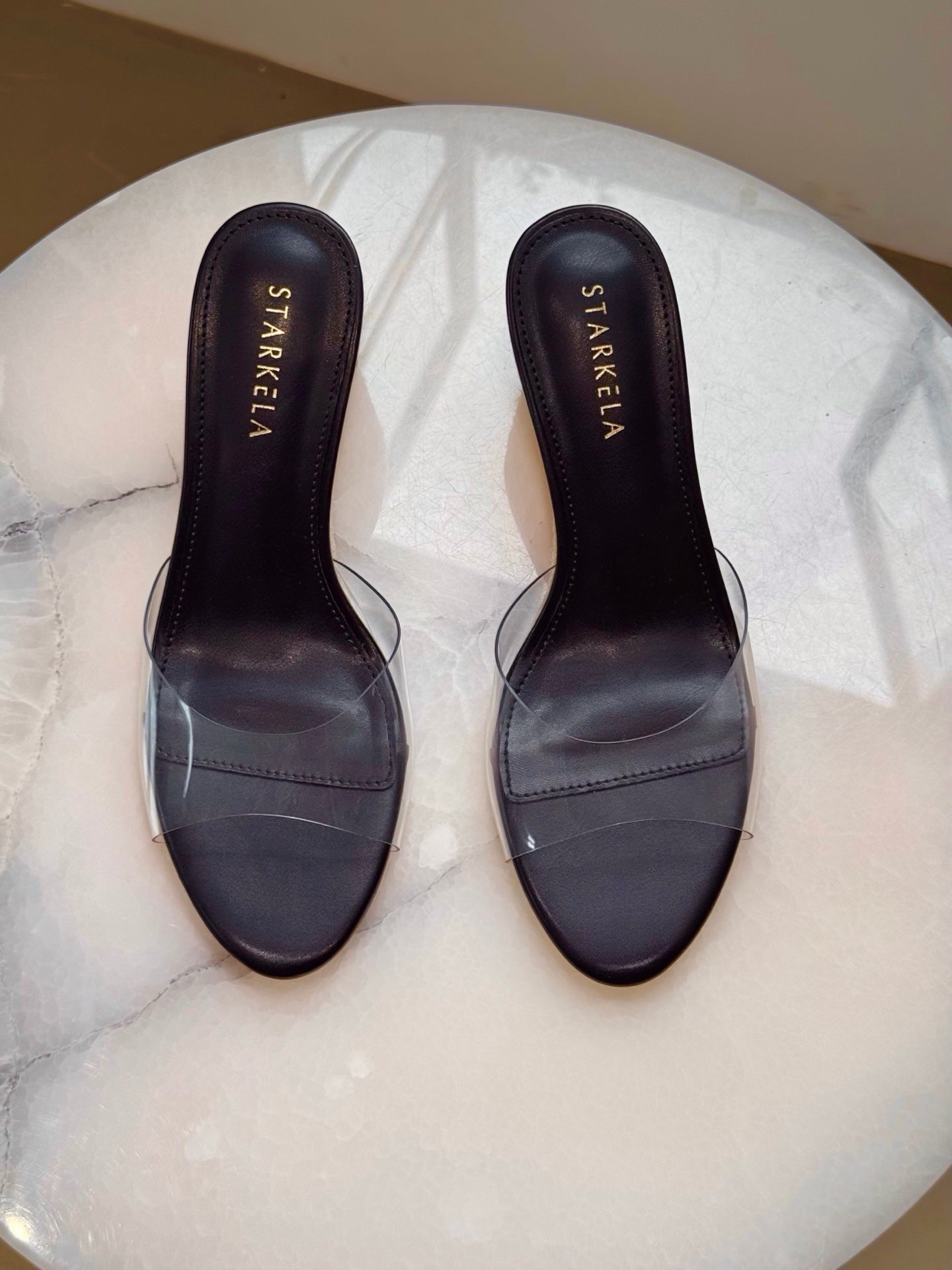 Espadrille Clear Pointy Wedges ST879