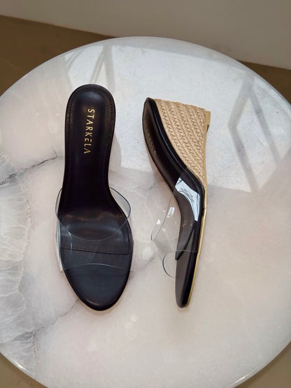 Espadrille Clear Pointy Wedges ST879