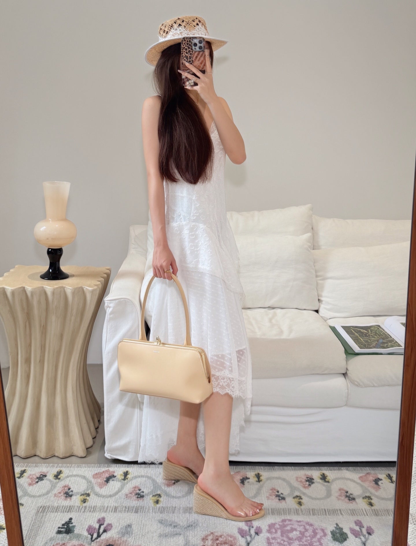 Espadrille Clear Pointy Wedges ST879