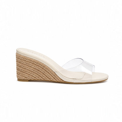 Espadrille Clear Pointy Wedges ST879