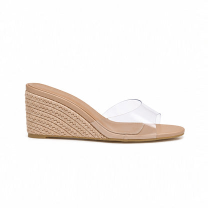 Espadrille Clear Pointy Wedges ST879