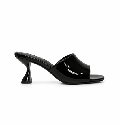 Patent Leather Curve Heels Sandals ST902