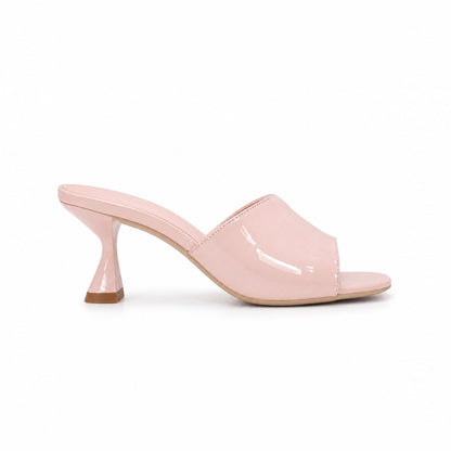 Patent Leather Curve Heels Sandals ST902