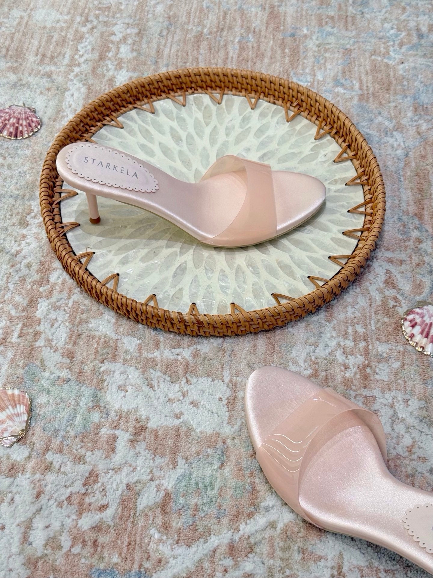 Crystal Clear Satin Stiletto Heels ST891