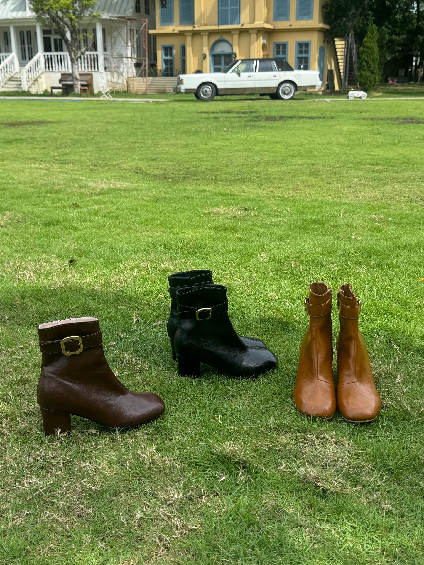 Classic Buckle Strap Ankle Boots ST939