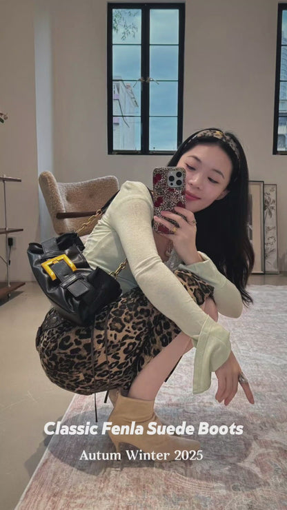 Fenla 25 Suede Pointy Ankle Boots