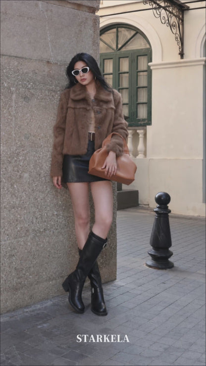 Double Buckle Rider Knee High Boots SW1815