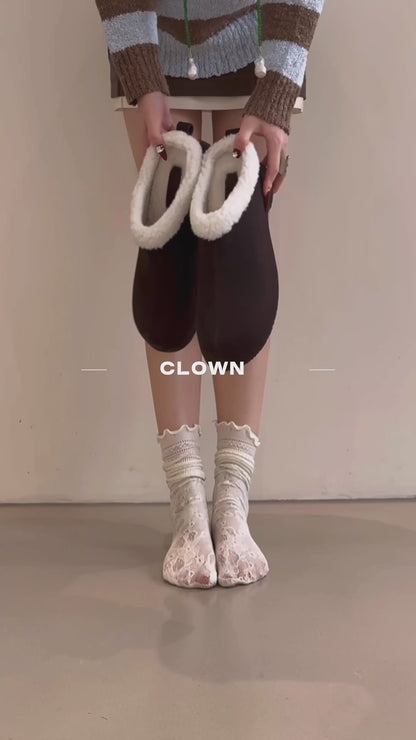 Clown Platform Fluffy Shoes SW6697