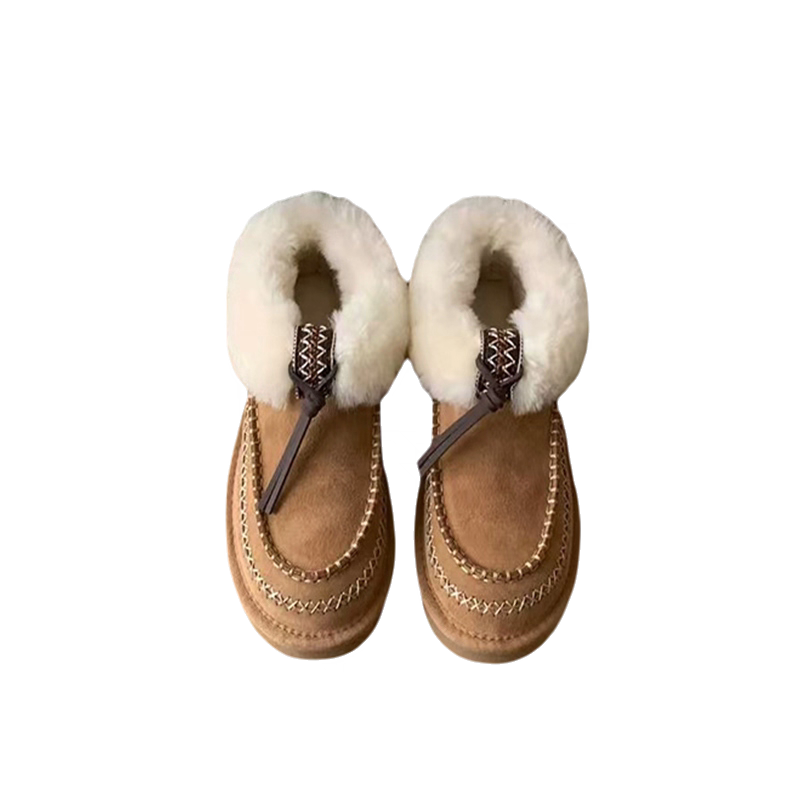 Shearling Low Rope Snow Boots SNW5512