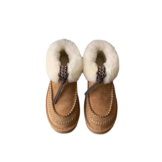 Shearling Low Top Rope Snow Boots SNW5512